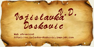 Vojislavka Dosković vizit kartica